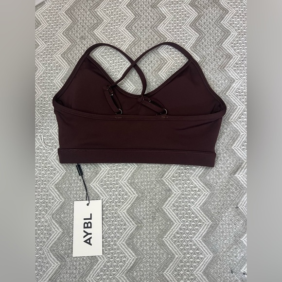 AYBL Essential V Neck Sports Bra in Chocolate, size XS, NWT! - Picture 9 of 9